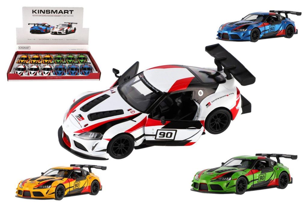 Auto Kinsmart Toyota GR Supra Racing metallo 13cm 4 colori Immagine del prodotto 
