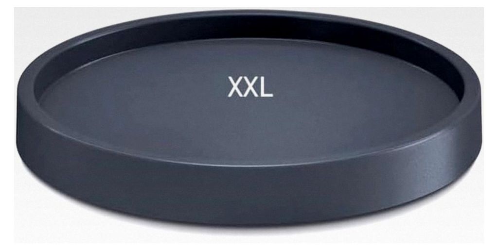 Mobile Plattform für Blumentöpfe mit Rädern, Anthrazit (XXL - 41 cm, rund)