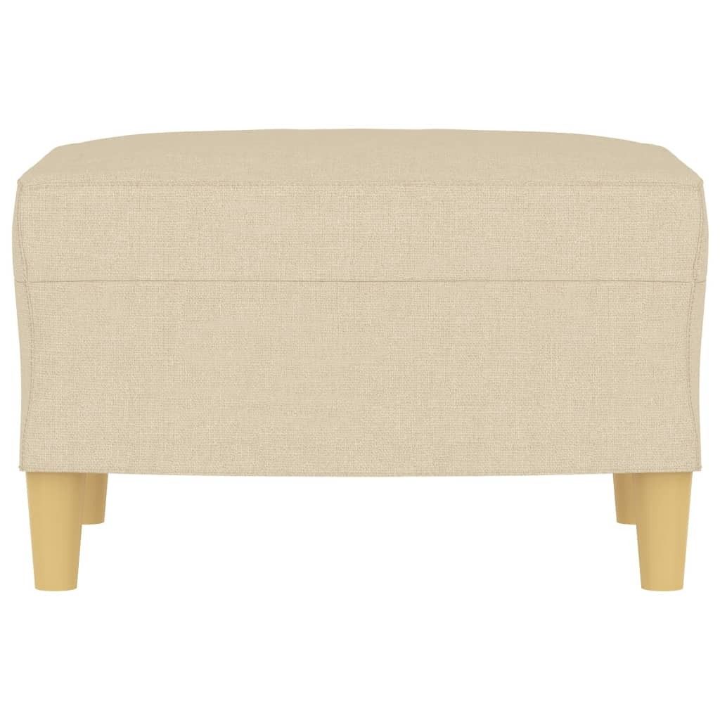 Hochwertigen Möbel Sitzhocker - Creme Fußhocker Creme 60x50x41cm Stoff NEU3088460