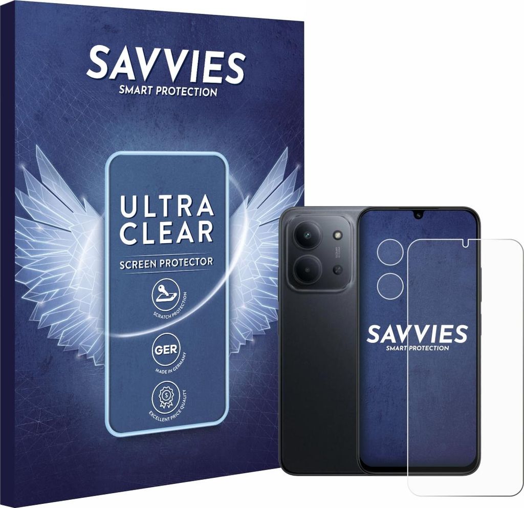 18x Für Xiaomi Redmi 15C 4G (Display+Kamera) Schutzfolie Savvies Displayschutz Display Schutz Folie Klar Transparent