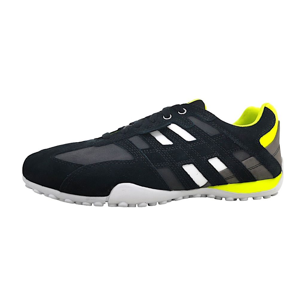 GEOX Sneaker SNAKE, Rauleder, Schwarz, Herren Produktbild 