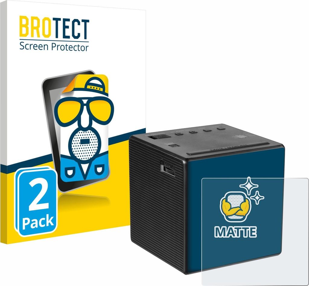 2x BROTECT Schutzfolie für Sony ICF-C1 Displayschutz Displayschutzfolie Folie Matt Entspiegelungsfolie