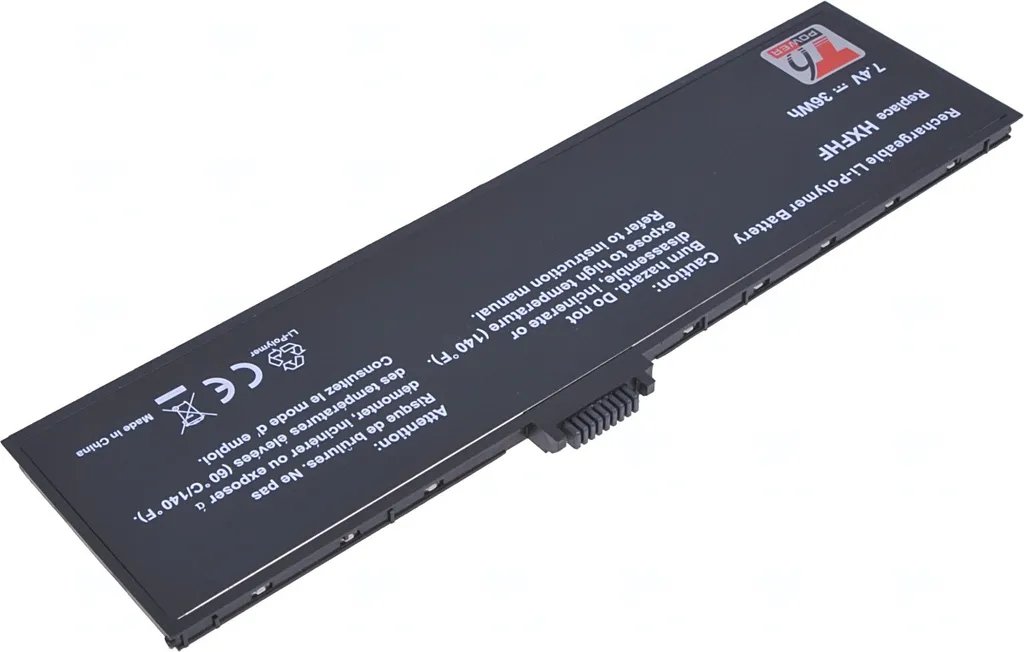 Batteria T6 Power per laptop Dell, numero di parte HXFHF, Li-Poly, 7,4 V, 4800 mAh (36 Wh), nero
