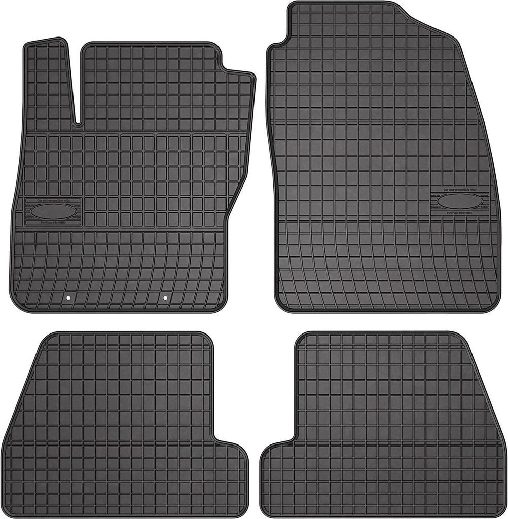 2004-2011 Ford Focus mk2 Fußmatten Gummi Schwarz 4 tlg Produktbild 