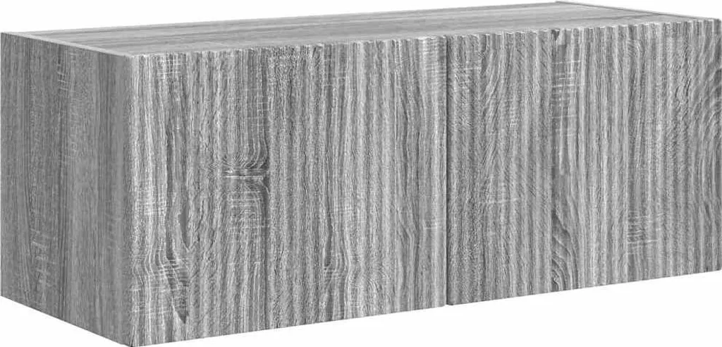 Mobile TV a Parete vidaXL Grigio Sonoma 60cm - Sicuro e Pratico