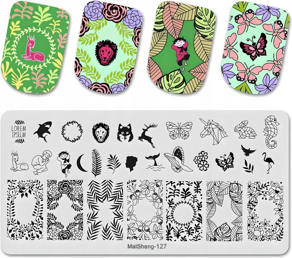 MaiSheng-127 Piastra Stamping Nail Art Professionale in Acciaio Inox