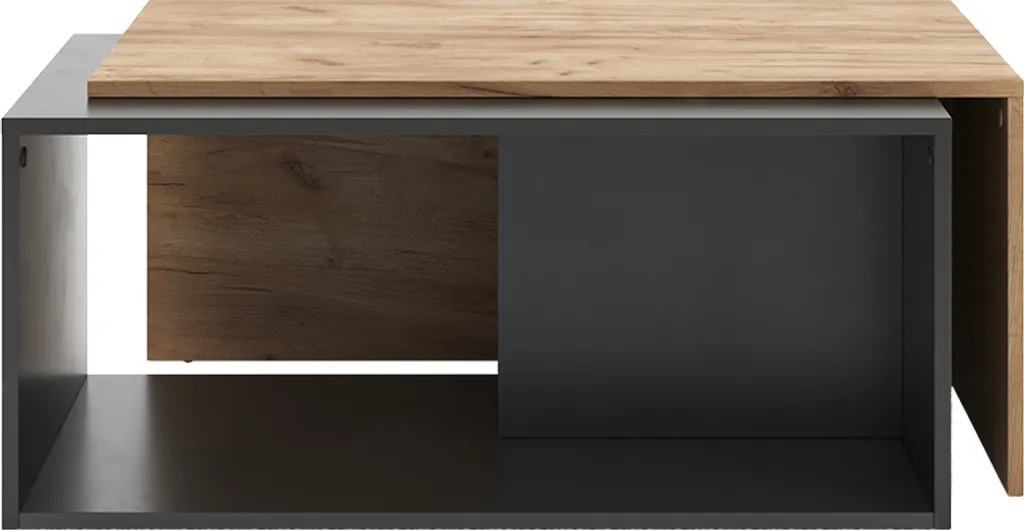 Petite table basse robuste Vicco Paul 90cm anthracite pour petit salon