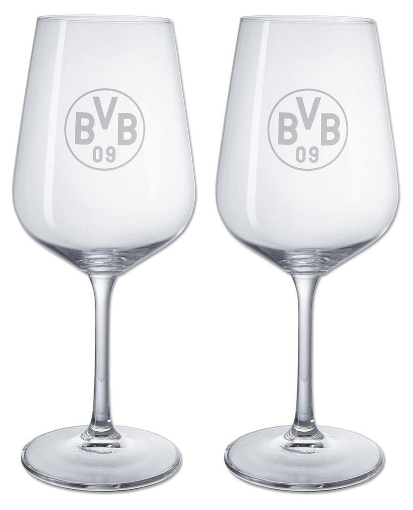 BVB Merchandising BVB Weinglas im 2er-Set Glas STK Produktbild 