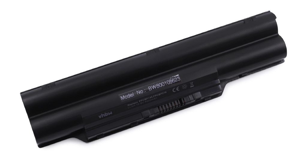 vhbw Akku kompatibel mit Fujitsu Lifebook E8310, AH572, E751, E752, P701, P771, P771A Notebook (4400mAh, 10,8V, Li-Ion)