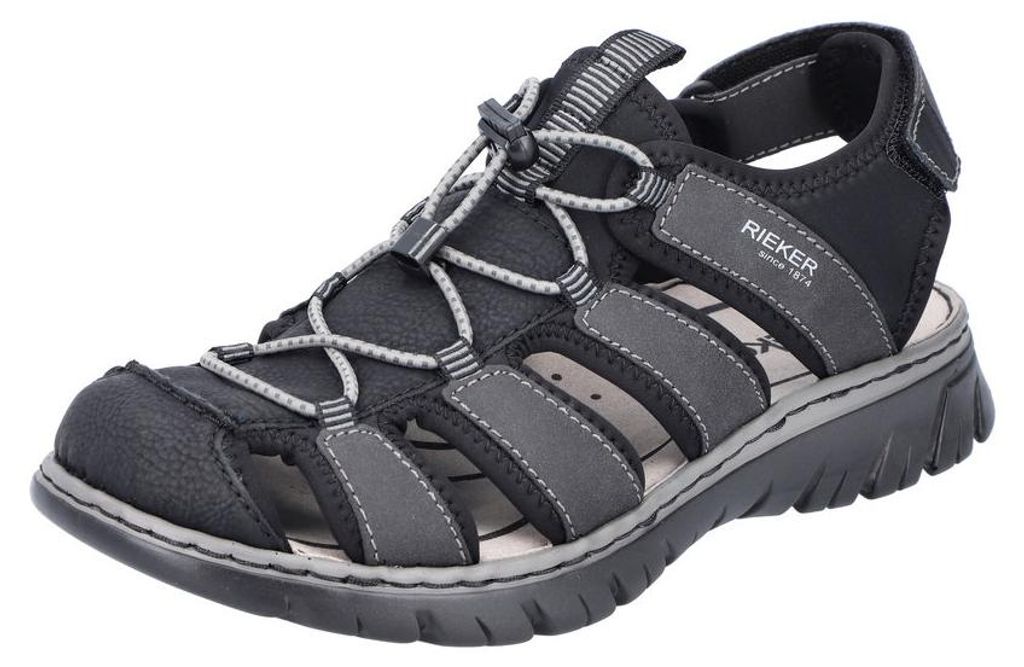 Rieker - Herrensandale - schwarz 2677000 (-/schwarz) Produktbild 