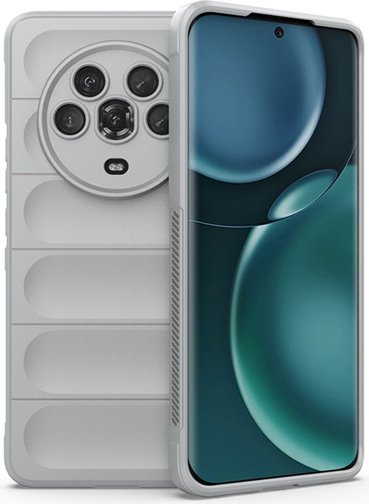 Honor Magic 4 Pro Hülle, Weich TPU Silikon Stossfest Anti-rutsch Schutzhülle für Honor Magic 4 Pro Grau