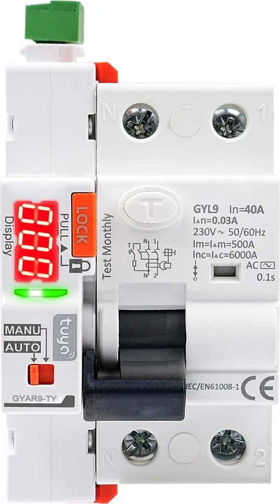 Solution Anti-coupure : Disjoncteur 40A Réarmement Auto pour Maison 2P