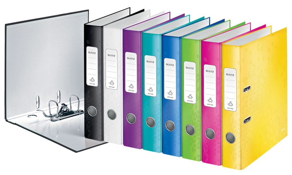 10x Leitz 1006-10-99 Classeurs WOW A4 50 mm assortis Image du produit 