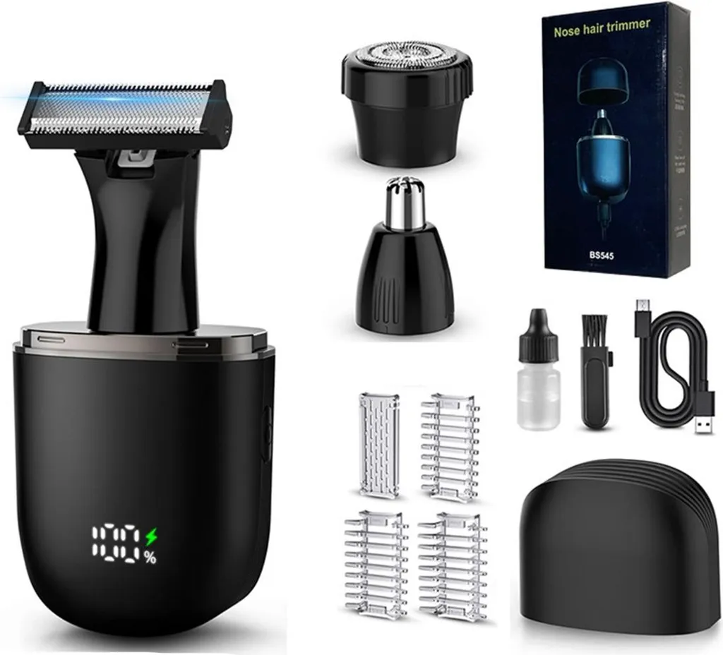 INF Rasoio 3-in-1 Uomo: Design Ergonomico e Ricarica USB-C Moderna