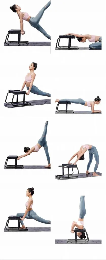 Table d'inversion ergonomique noire avec dossier rembourré et pliable