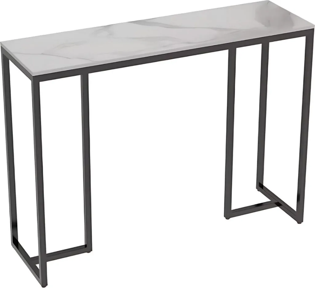Table console 100 cm aspect marbre - Design moderne entrée | Console