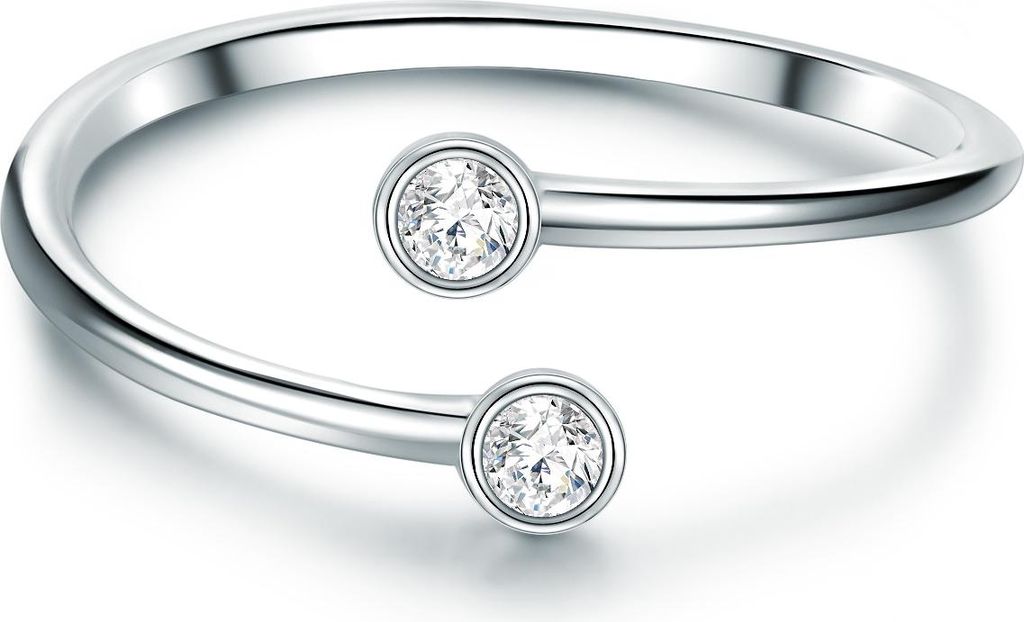 Ring Sterling Silber Zirkonia weiß 52