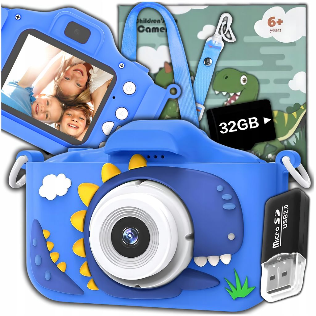 Digitale Fotokamera Für Kinder 40 Mp Spielkamera Mit Spielen + 32Gb Speicherkarte