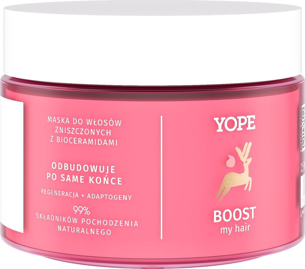Yope Boost Haarmaske – Regeneration und Feuchtigkeitsversorgung 250 ml