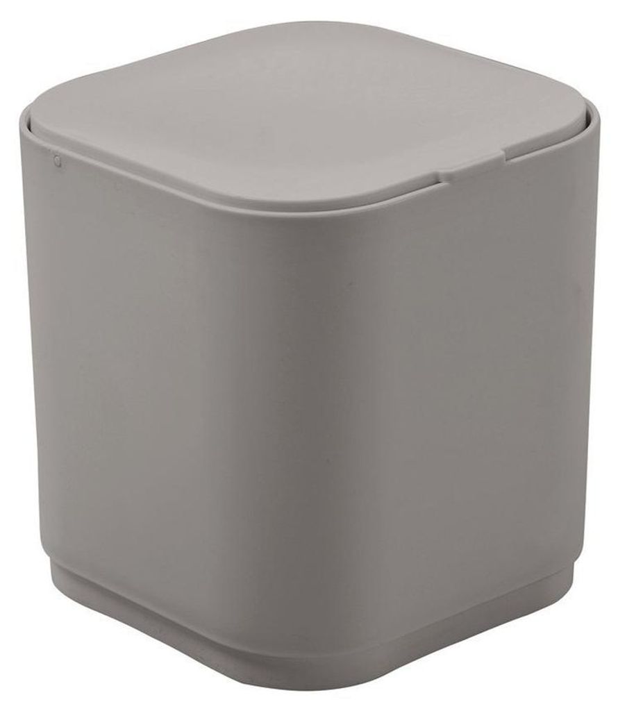 Gedy SEVENTY Tischmülleimer kippbar, ABS Plastik, Beige Produktbild 
