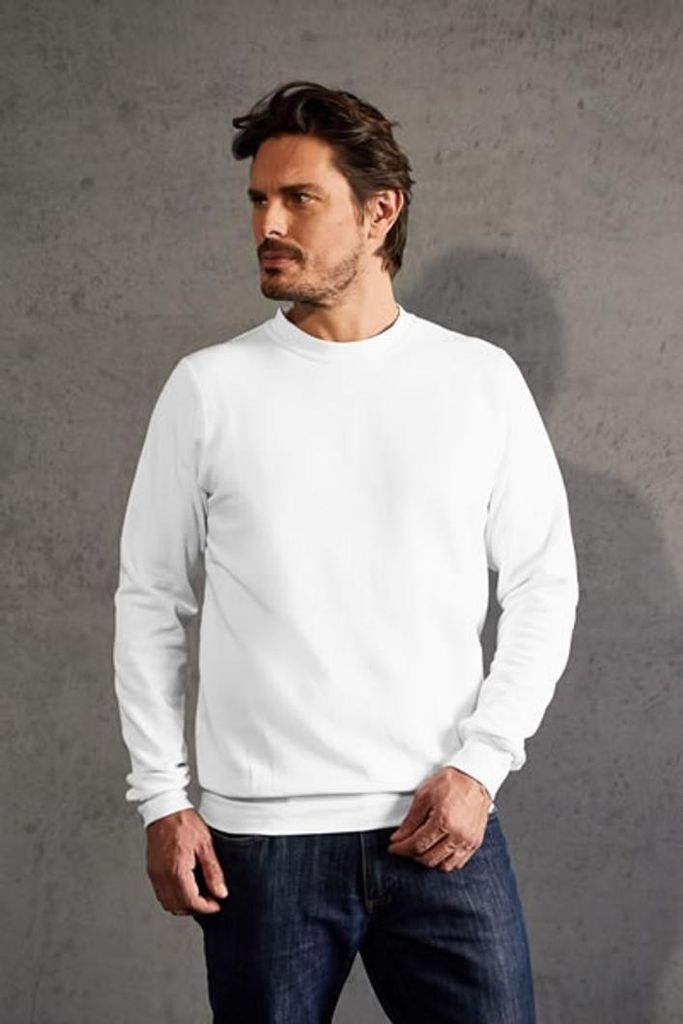 Sweatshirt 80-20 Plus Size Herren, Weiß, XXXL