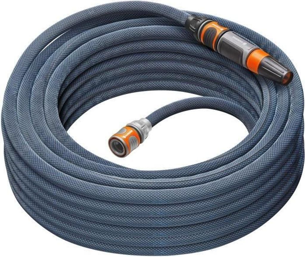 GARDENA Liano Xtreme Schlauch-Set 20m, 35 bar Druckfestigkeit, 13 mm Innendurchmesser, Inkl. Reinigungsspritze