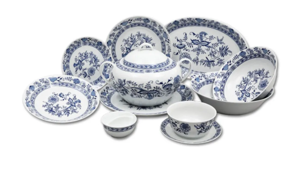 Vaisselle Thun Saphyr décor oignon, set 25 pièces haute résistance