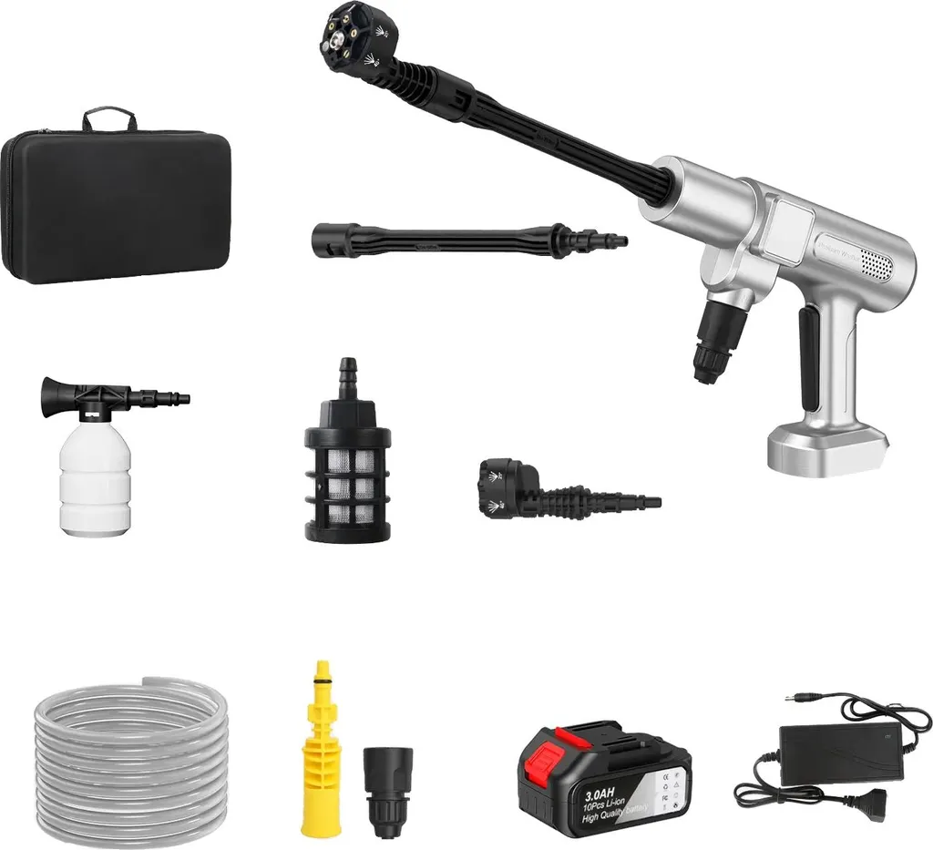 Nettoyeur haute pression portable 35 bar : fini les câbles encombrants