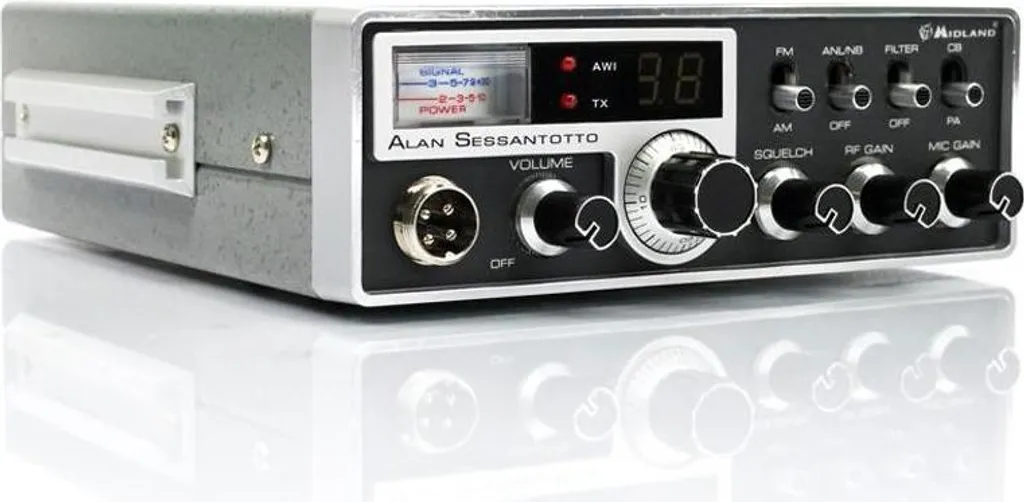 Radio CB Midland Alan Sessantotto 34 canaux AM FM pour camionneurs