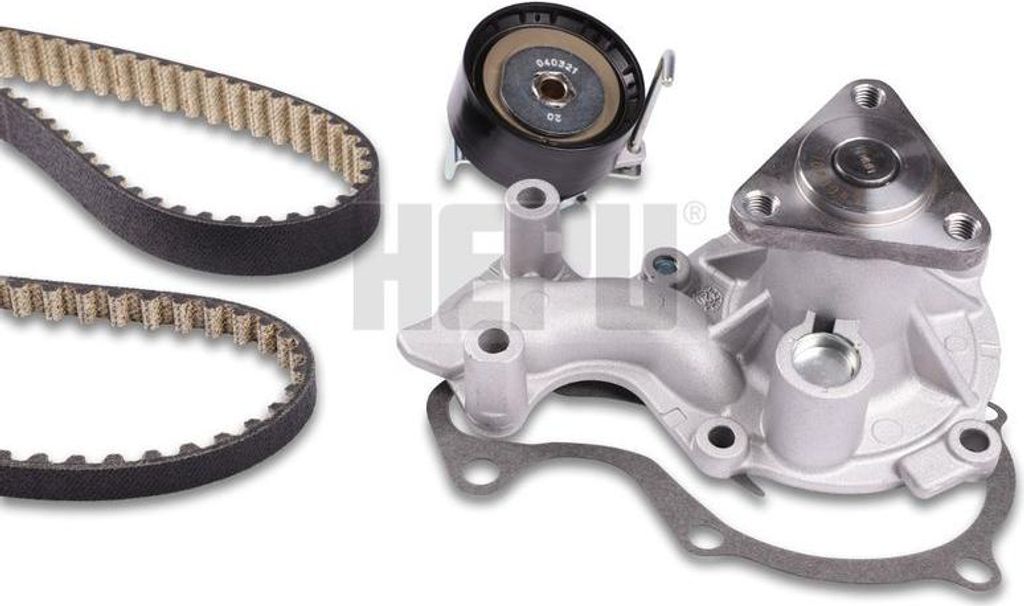 HEPU PK02612 Wasserpumpe + Zahnriemensatz OE 1612727280 kompatibel mit Ecosport, Fiesta, Focus