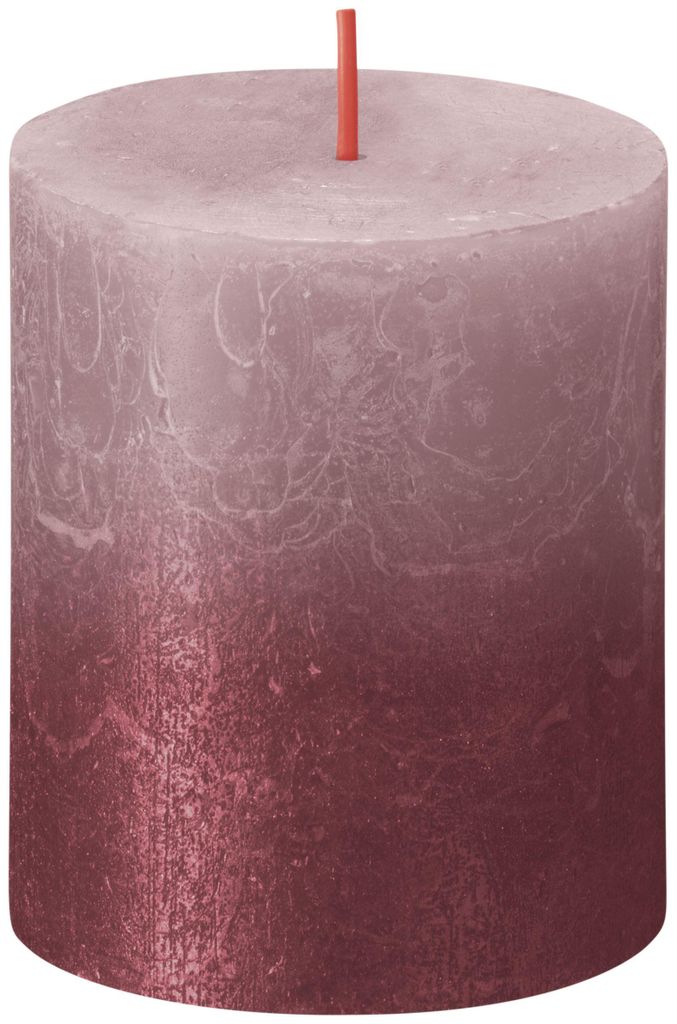 BOLSIUS Stumpenkerze Sunset 8x7cm eschenrot/rot Image du produit 