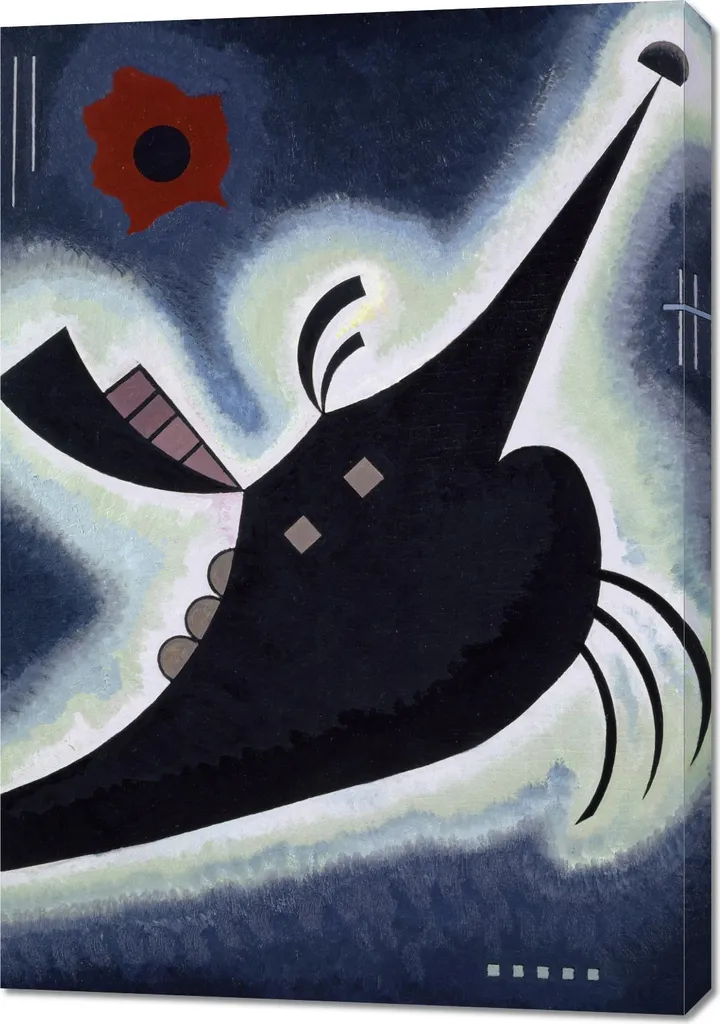 Offerta Quadro Kandinsky 70x100 cm Nero - Arredo Salotto Vintage