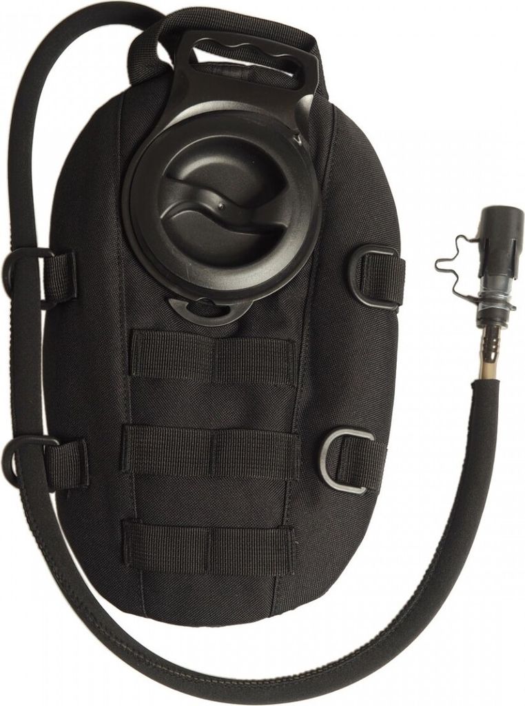 Mil-tec Hydratation Pack, Oval 1,5l, schwarz