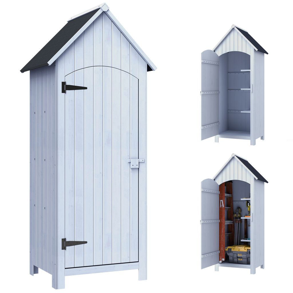 Outsunny Abri de jardin en bois cabane de jardin exterieur Image du produit 