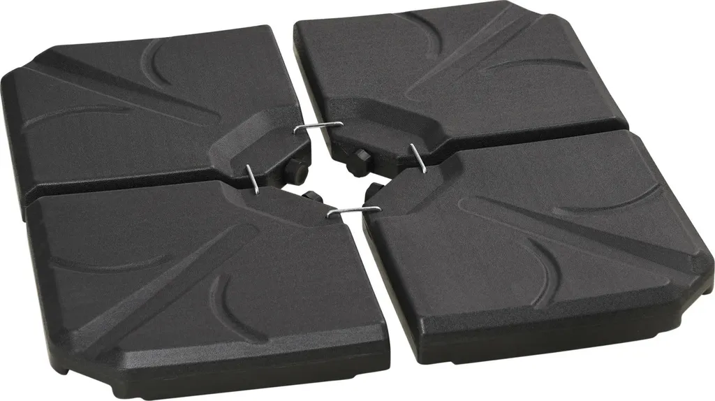 Plaques de lestage pour parasol déporté - Kit de 4 pièces lestables 72kg