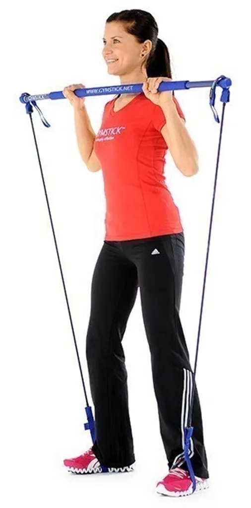 Gymstick Original 2.0 Résistance Moyenne Bleu avec Sac de Rangement Pro