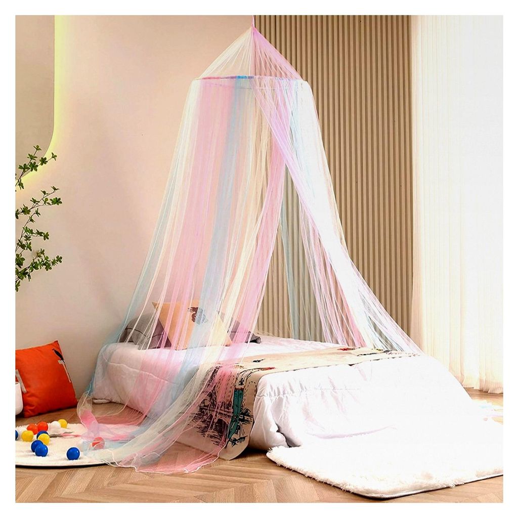 Moskitonetz für das Bett, Betthimmel für Mädchen, feinmaschiges Mückennetz, hängender Himmel für Doppel- und Einzelbetten, Moskitoschutz für...