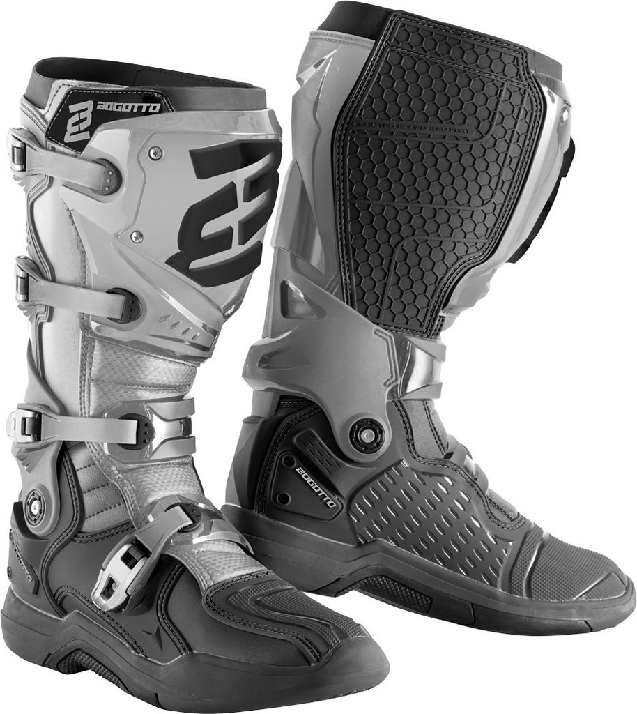 Bogotto MX-7 G Motocross Stiefel, grau/schwarz, 39 Produktbild 
