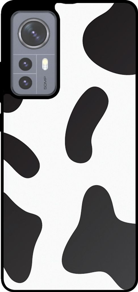Smartphonica Telefon Fall geeignet für Xiaomi 12 mit Kuh Flicken drucken - TPU Backcover Fall mit Kuh Flicken Design