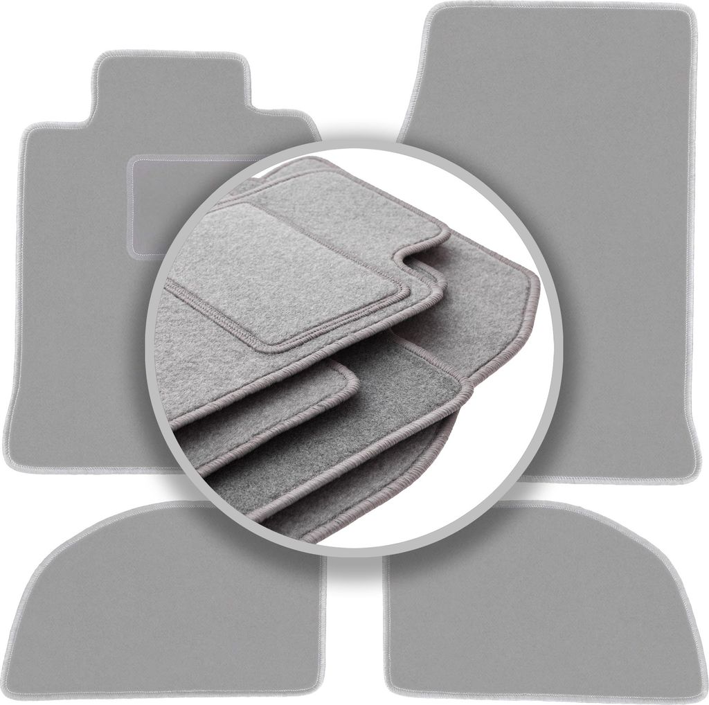 Autoteppiche aschgrau für: Porsche 924 Coupé (1976-1988)