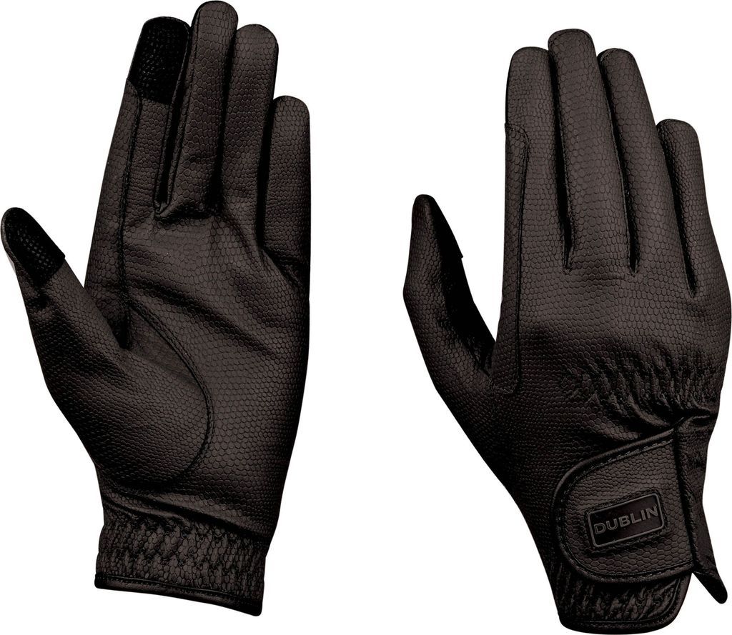 Dublin - Reithandschuhe, Alltag - Kunststoff, KT-Serino Touchscreen WB1977 (L) (Schwarz)