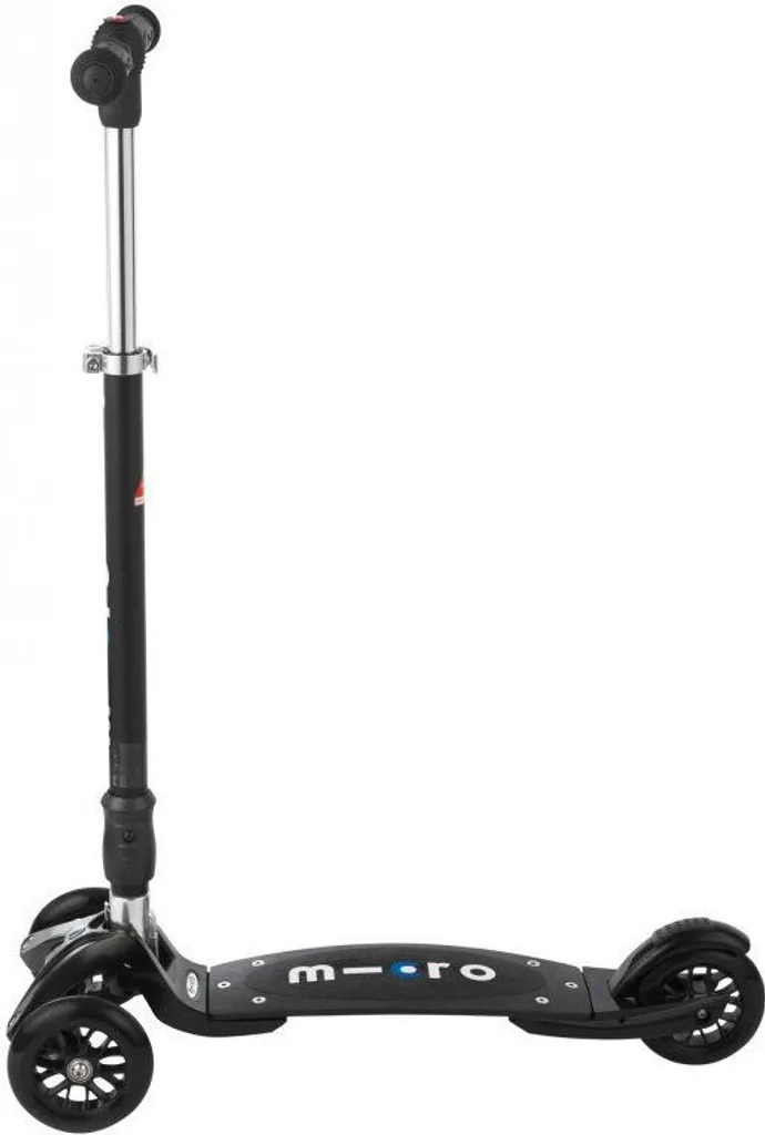 Micro Kickboard Compact noir flexible : trottinette pliable et stable