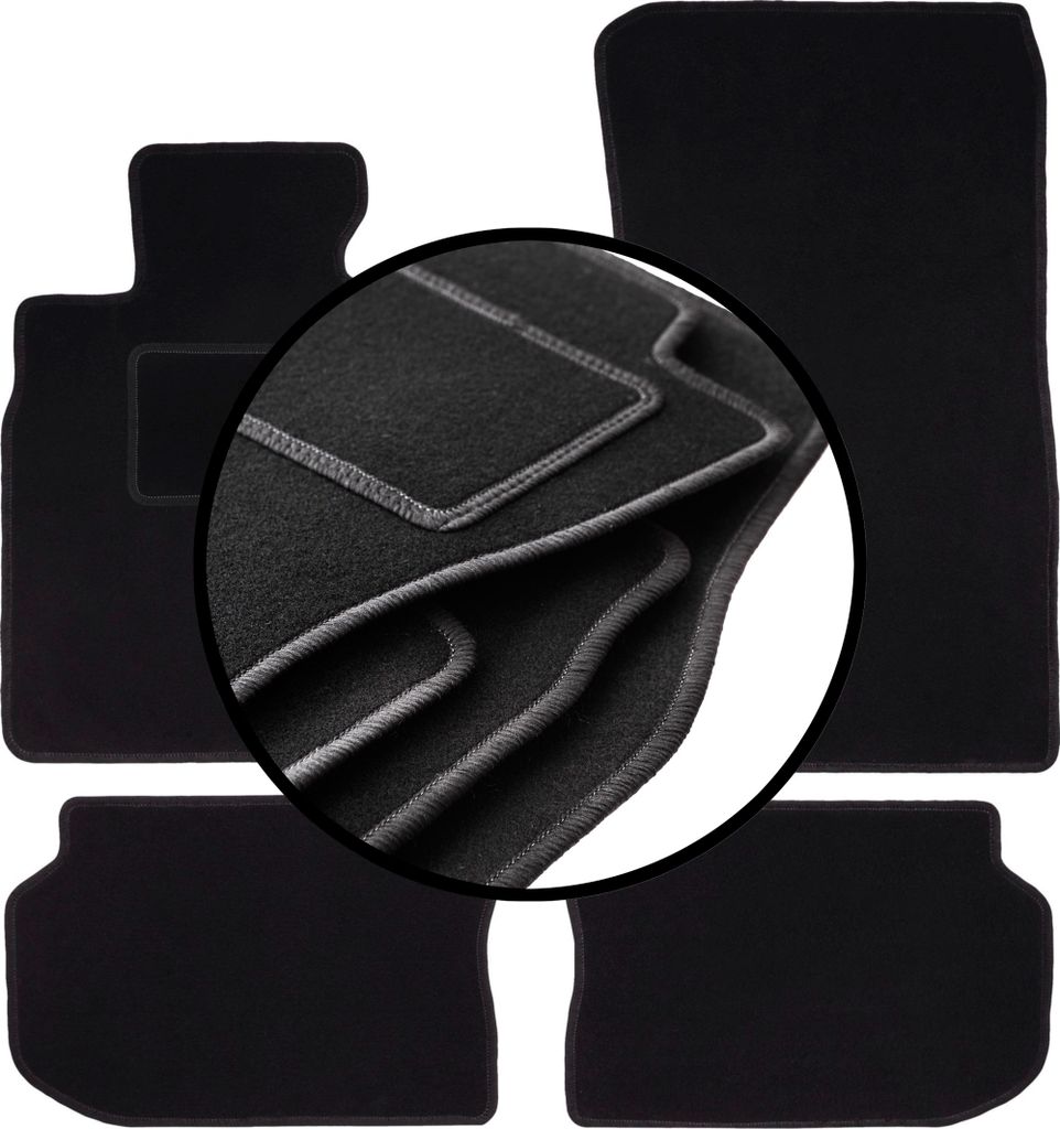 Komplettset Veloursmatten für: BMW 5 F11 Kombi, Touring (2010-2013)