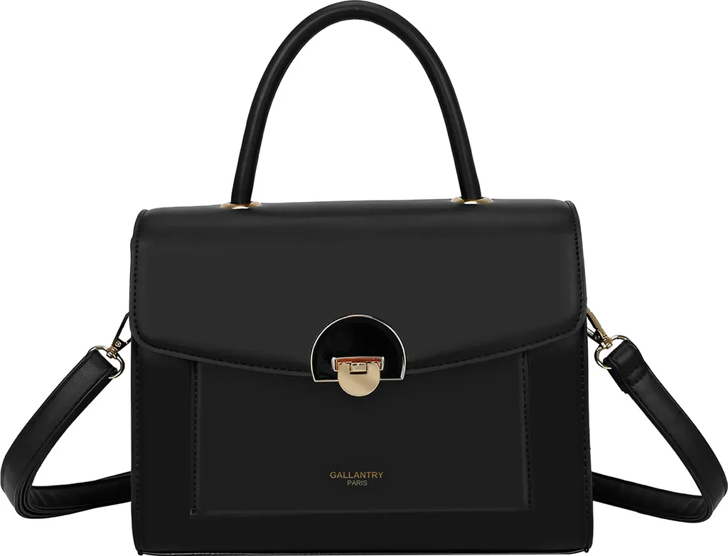 Sac Bandoulière Noir Gallantry avec Sangle Ajustable Style Minimal