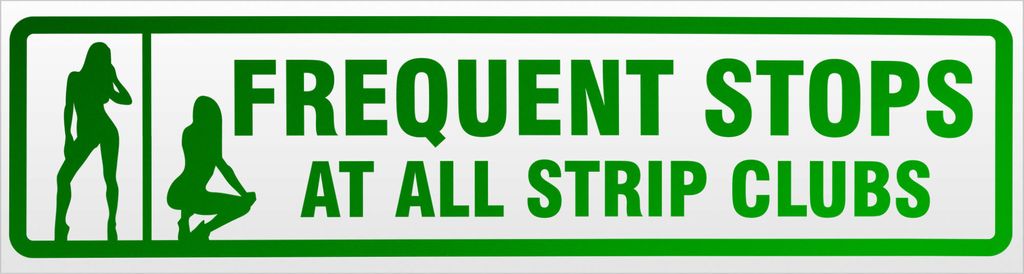 Kiwistar Frequent Stops Girls Club Magnetschild Schild magnetisch - 45cm Grün - reflektierend - Magnetfolie für Auto PKW Kfz