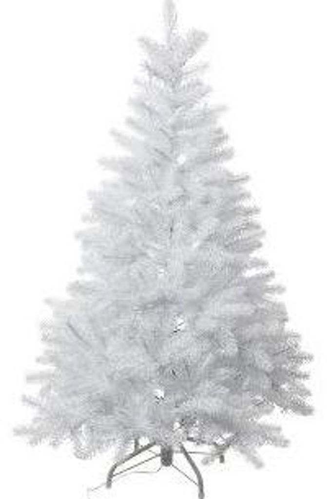 artplants.de Kunst Baum Tanne Lasso, weiß, 120cm - Künstlicher Baum