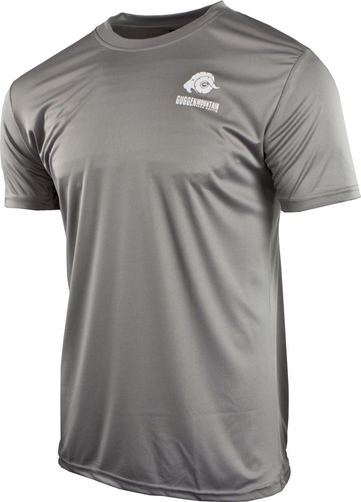 GUGGEN MOUNTAIN Herren Funktiosshirt Funktionswäsche Funktions T-Shirt Sport Outdoor Aktivitäten Schnelltrocknend Kurzarm Atmungsaktive Dunkelgra...