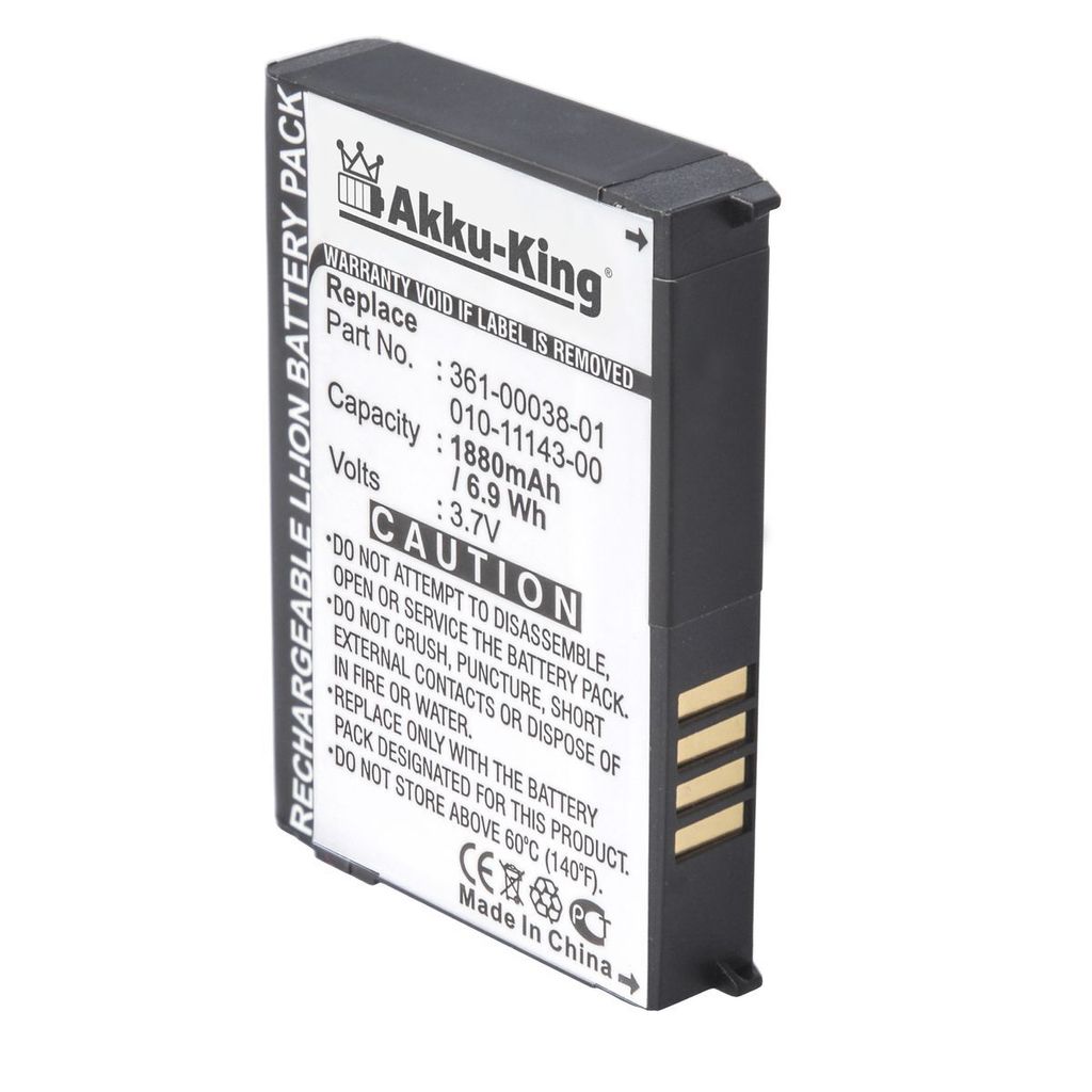 Akku kompatibel mit Garmin 361-00038-01 - Li-Ion 1880mAh - Produktbild 