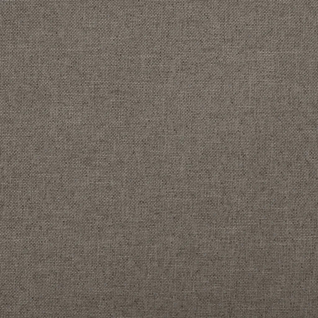 Tabouret Design avec Coffre Intégré Taupe Aspect Lin - Set de 2 Pcs - 8