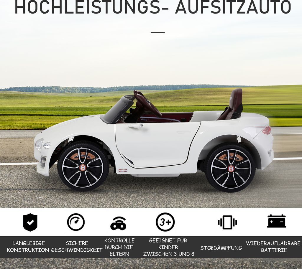 Homcom HOMCOM samochód dla dzieci Bentley GT samochód Zdjęcie produktu 4